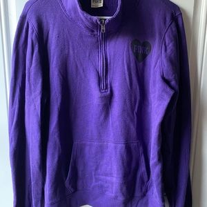 PINK half zip sweatshirt